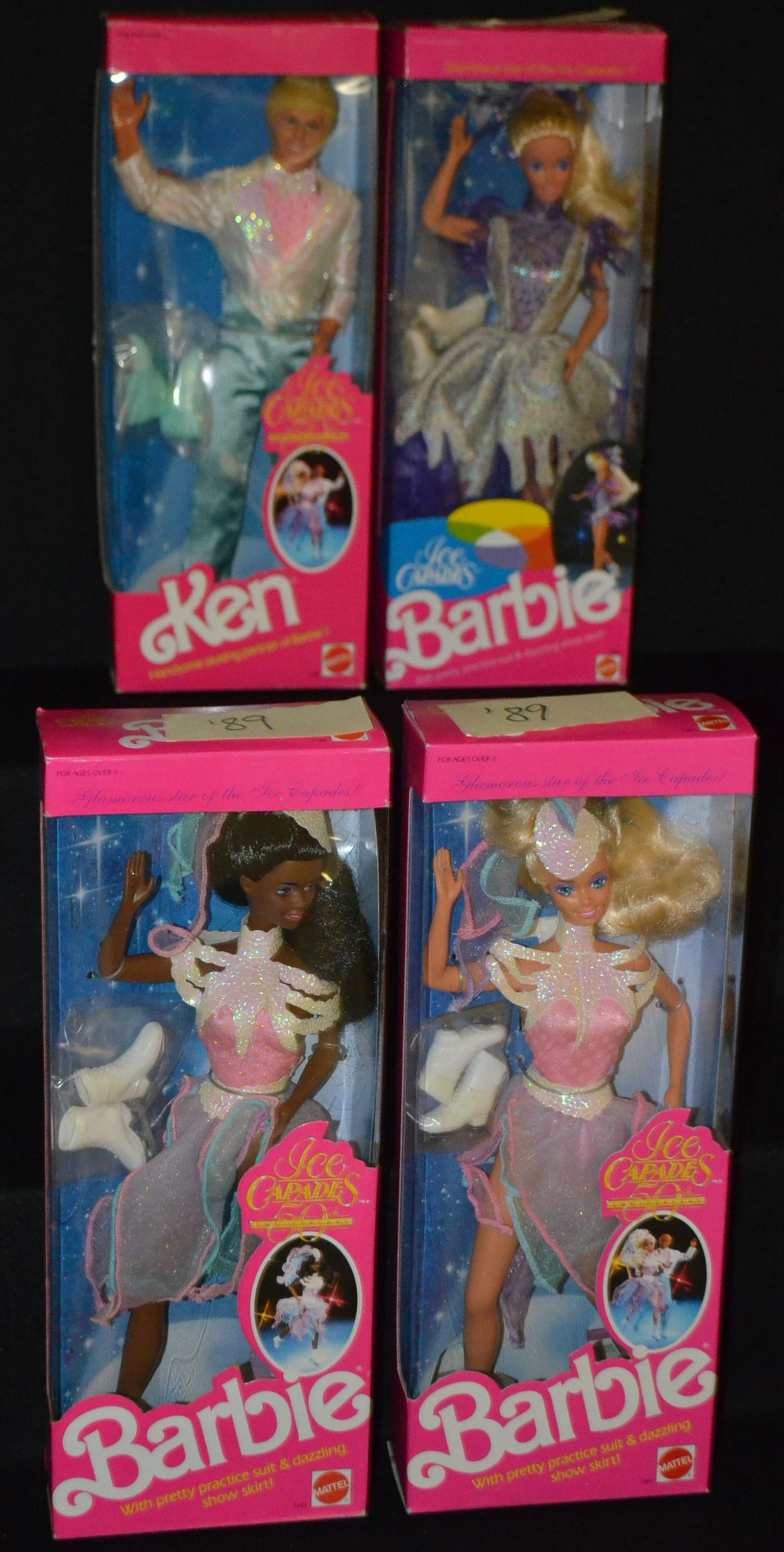 4 Mattel Ice Capades Dolls, NRFB (1 of 5)
