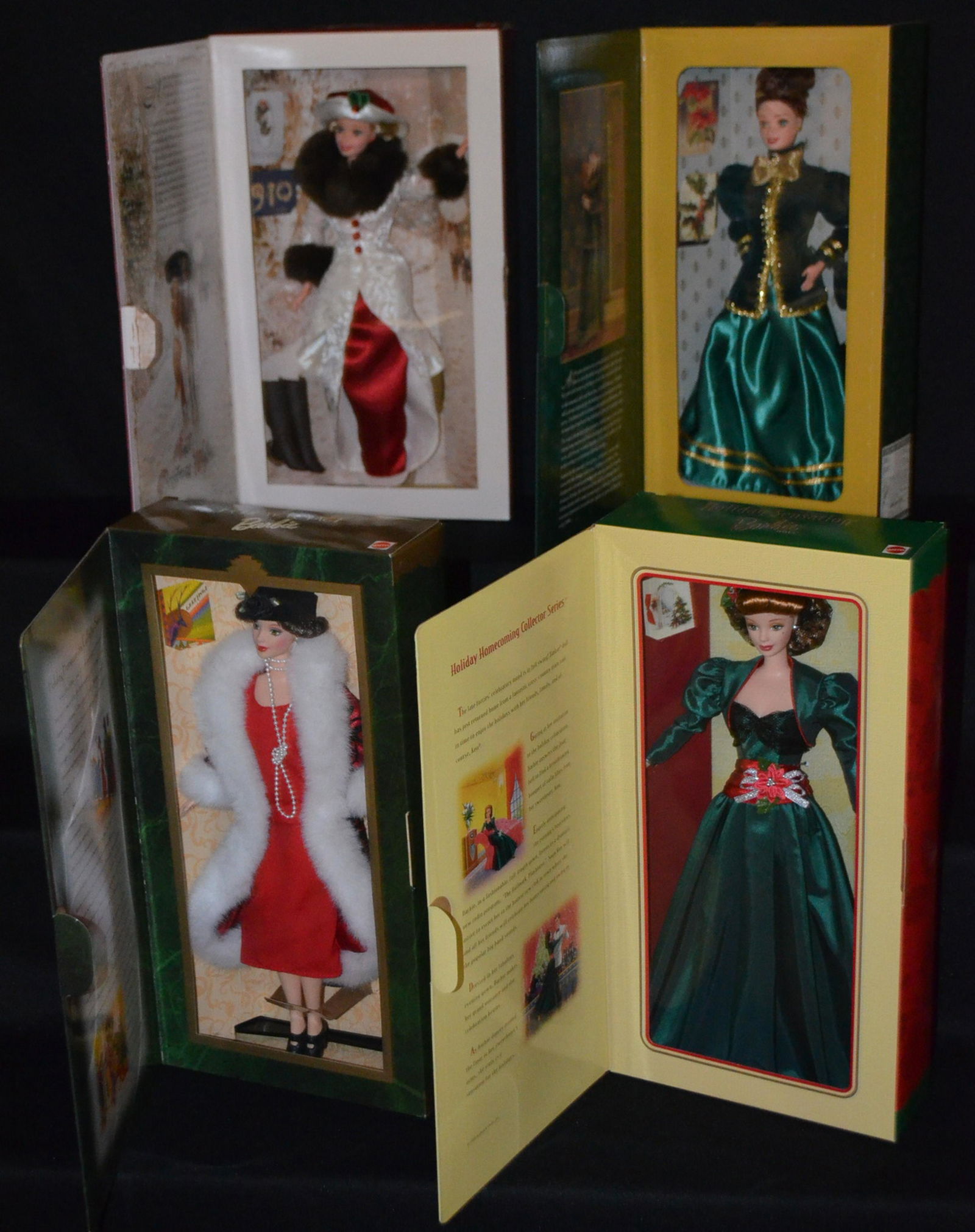 4 Hallmark Holiday Barbie Dolls, NRFB (1 of 5)