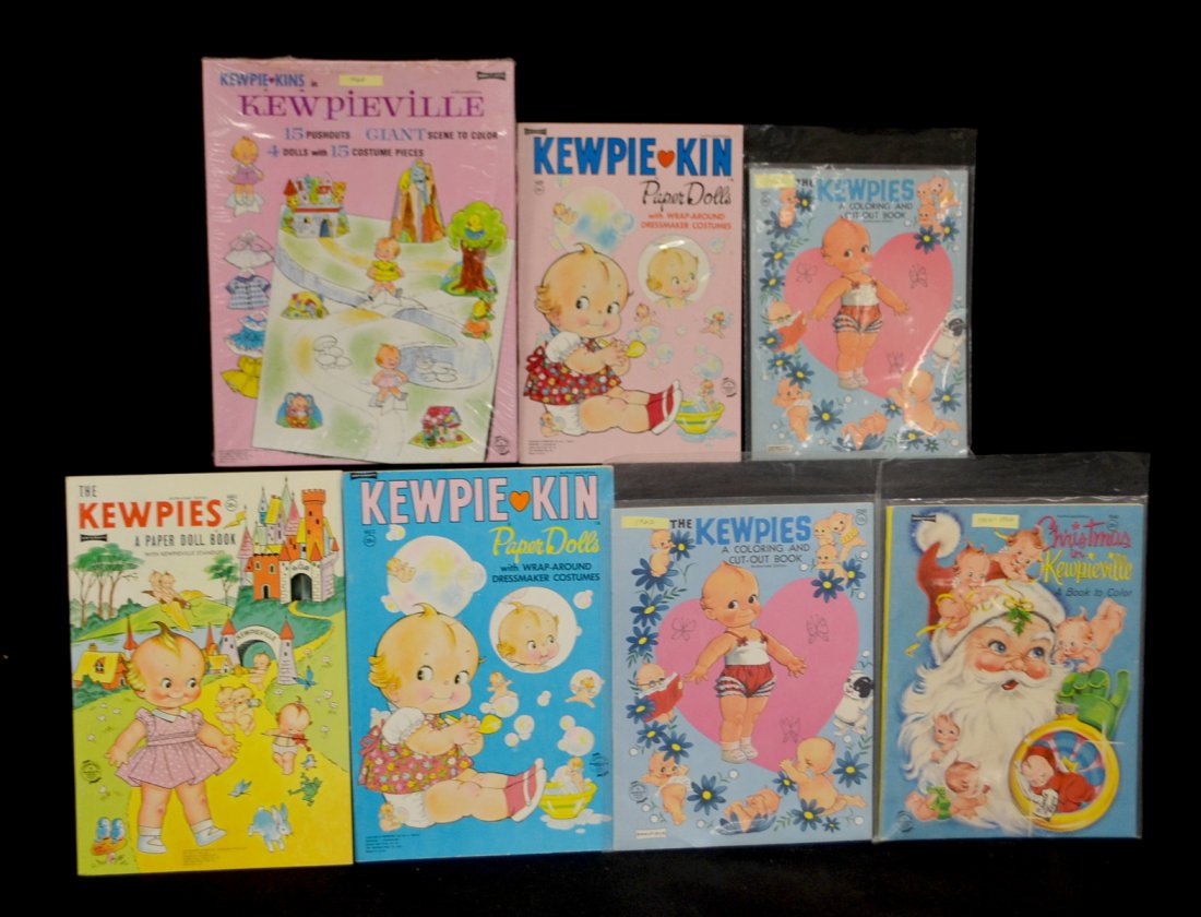 7 Kewpie books by Cameo Doll Production Co. 1967-1968 (1 of 4)