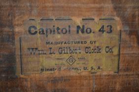 Gilbert Capitol No. 43 Kitchen Clock