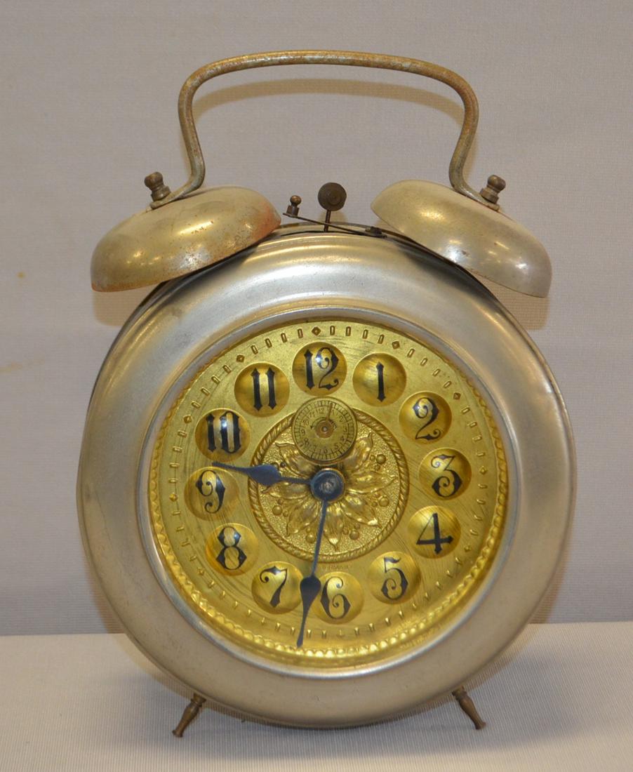 Antique German Bell Strike Alarm Clock (1 of 1)