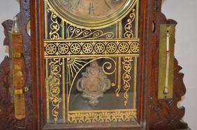Oak Ingraham Kitchen Clock With Alarm