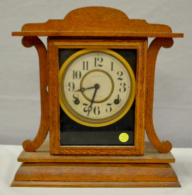 Oak Ingraham 8 Day Shelf Clock Price Guide