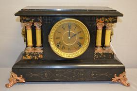 Seth Thomas 4 Column Adamantine Mantel Clock