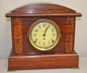 Seth Thomas Red Adamantine Mantle Clock