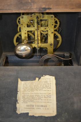 Seth Thomas Red Adamantine Mantle Clock