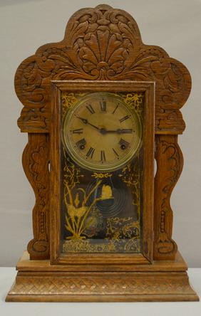 Sessions Carved Oak Kitchen Clock