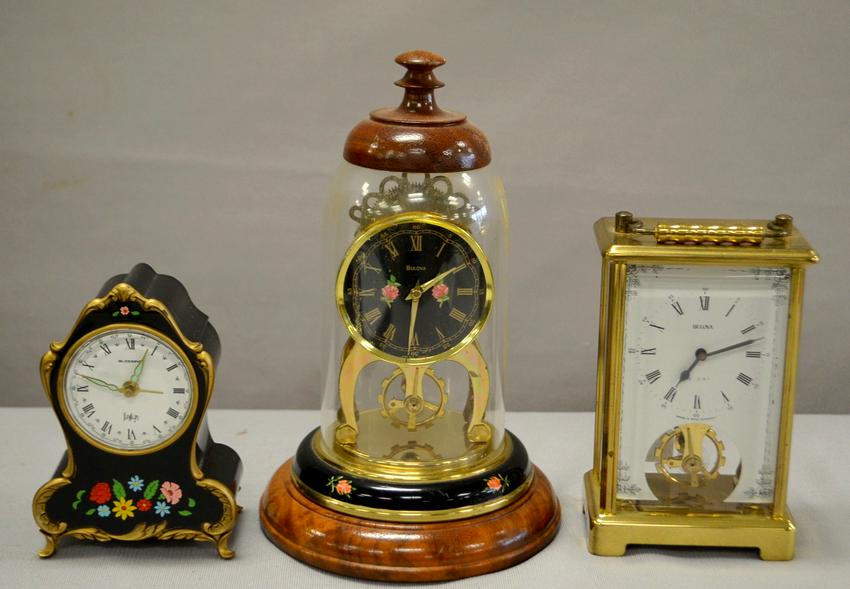 2 Bulova & 1 Musical Clock Price Guide