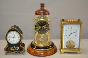 2 Bulova & 1 Musical Clock