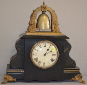 Antique Gilbert Curfew Bell Top Clock