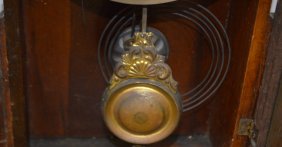 Hanging Oak Kitchen Clock
