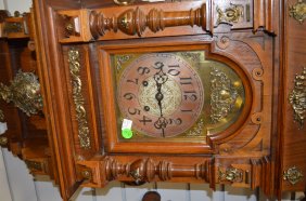 Antique Lenzkirch Open Well Swinger Clock