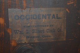 Antique Gilbert “Occidental” Parlor Clock