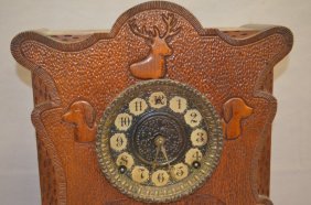 Antique Gilbert “Cosey Corner O” Cabinet Clock