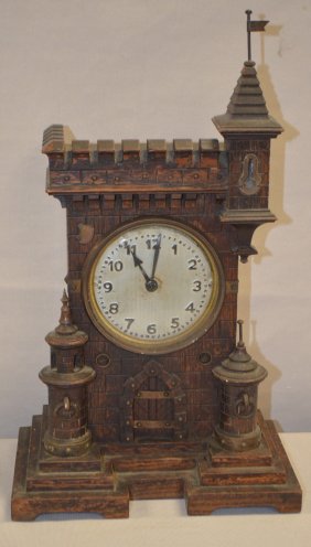 Antique Black Forest Style Shelf Clock