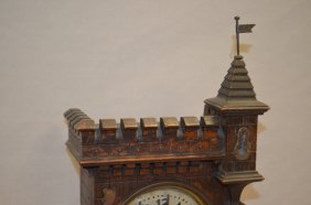 Antique Black Forest Style Shelf Clock
