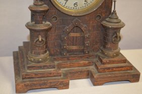 Antique Black Forest Style Shelf Clock
