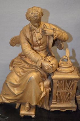 Antique Ansonia “Newton” Figure Clock