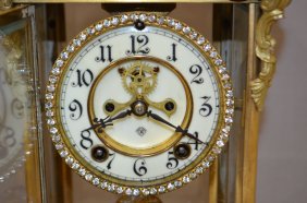 Ansonia “Marquis” Crystal Regulator Clock