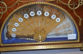 Imperial Fan Clock By Faberge