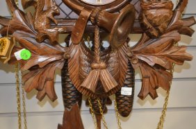Antique Herbert Herr Animated Cuckoo Clock