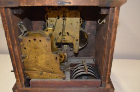 Antique ST Red Adamantine Musical Shelf Clock