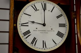 Antique Self-Winding Clock Co. Wall Regulator