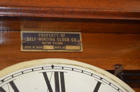 Antique Self-Winding Clock Co. Wall Regulator