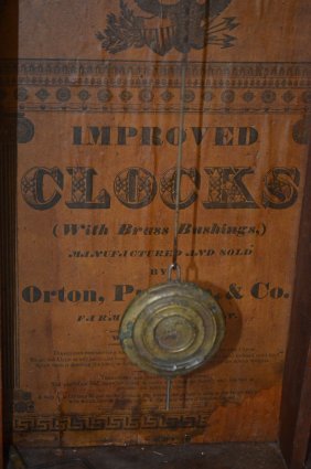 Orton, Preston & Co. Weight Driven Shelf Clock