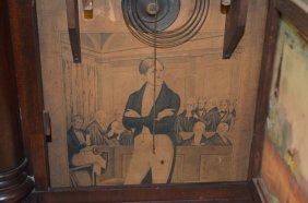 Antique Weight Driven Triple Decker Shelf Clock