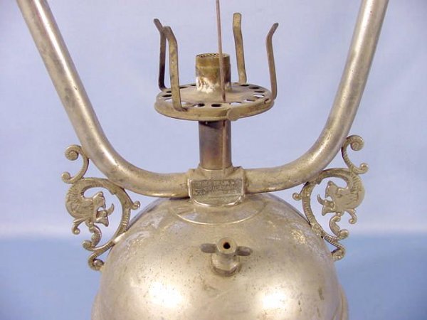 Ealry Gas Light With Griffin / Gargoyle Frame - 4