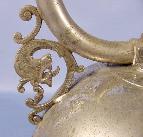 Ealry Gas Light With Griffin / Gargoyle Frame - 6