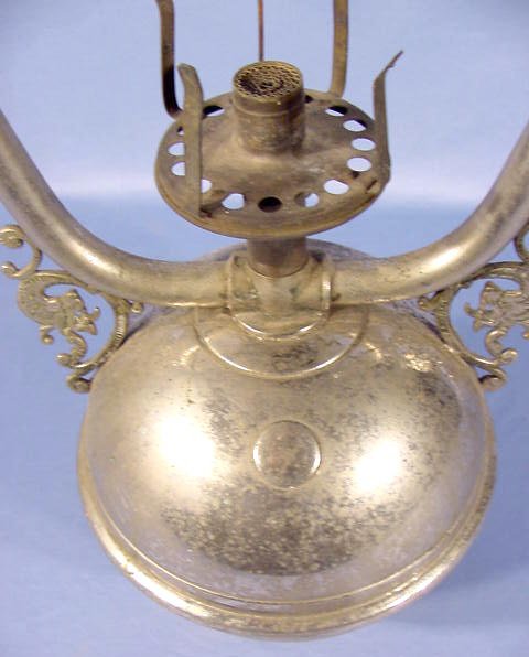 Ealry Gas Light With Griffin / Gargoyle Frame - 7
