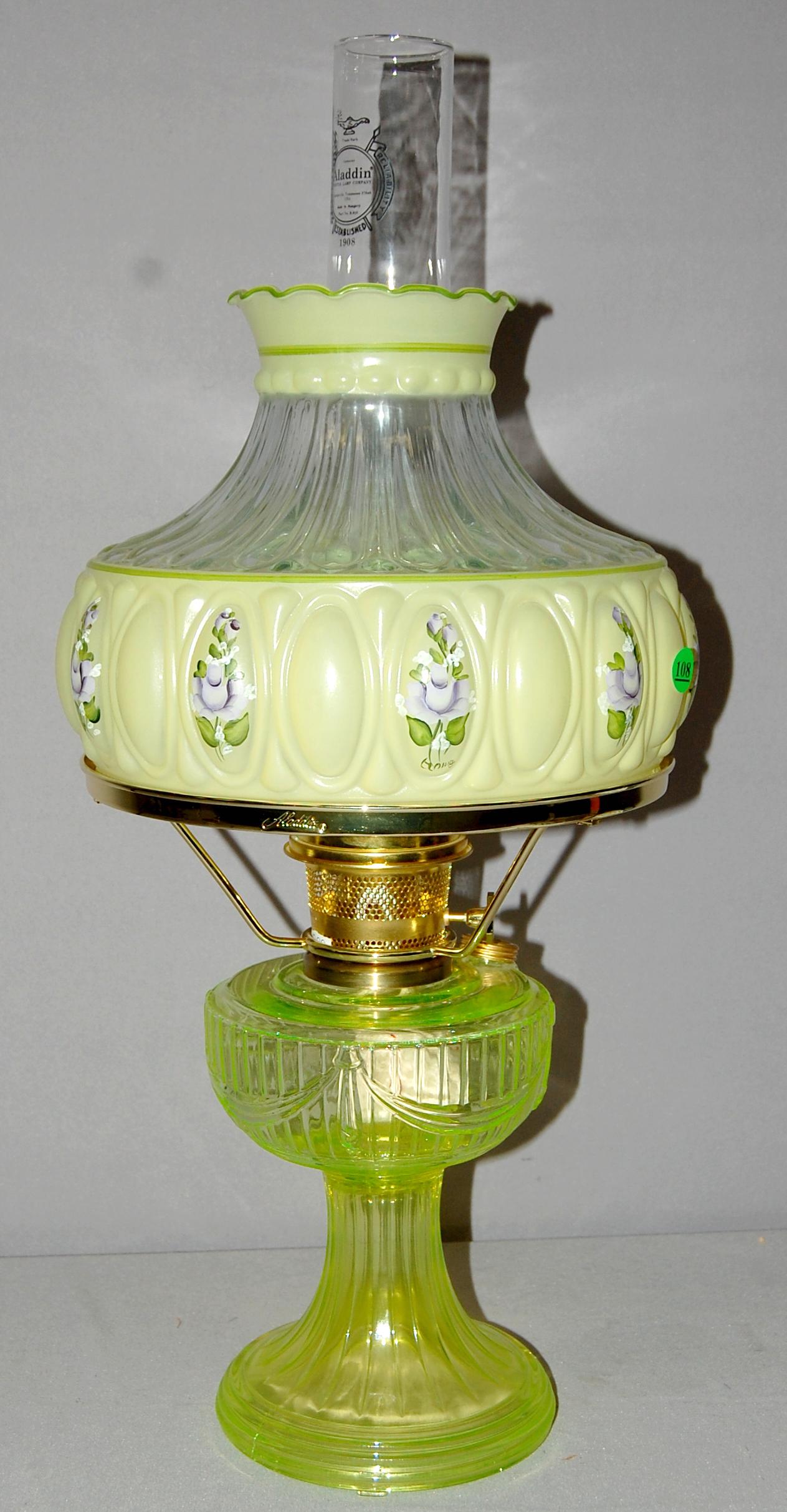 Unused Vaseline No. 23 Aladdin Lamp and Unused Vaseline No. 23 Aladdin Lamp and