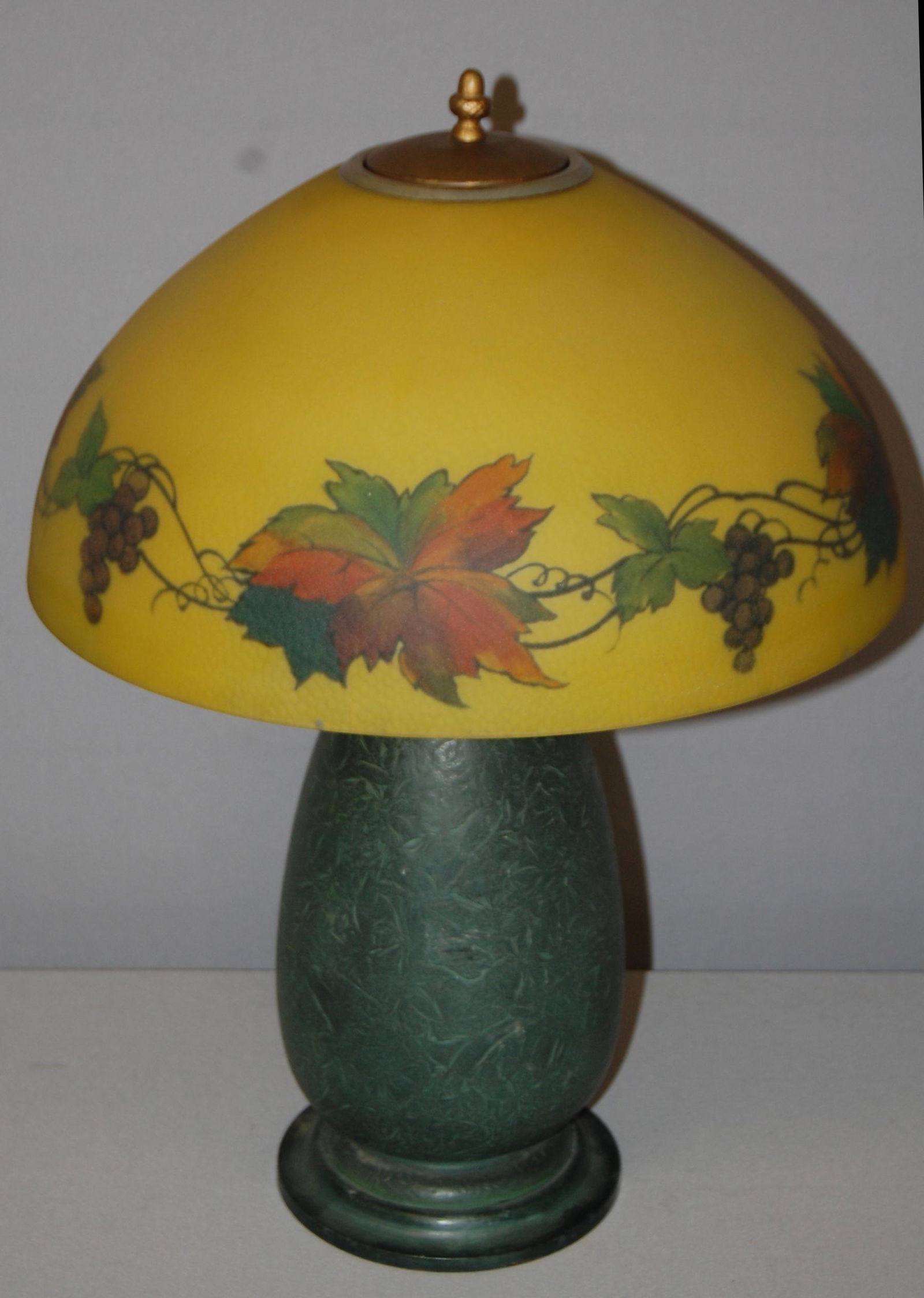 Signed Jefferson Reverse Painted Table Lamp (1 of 7)