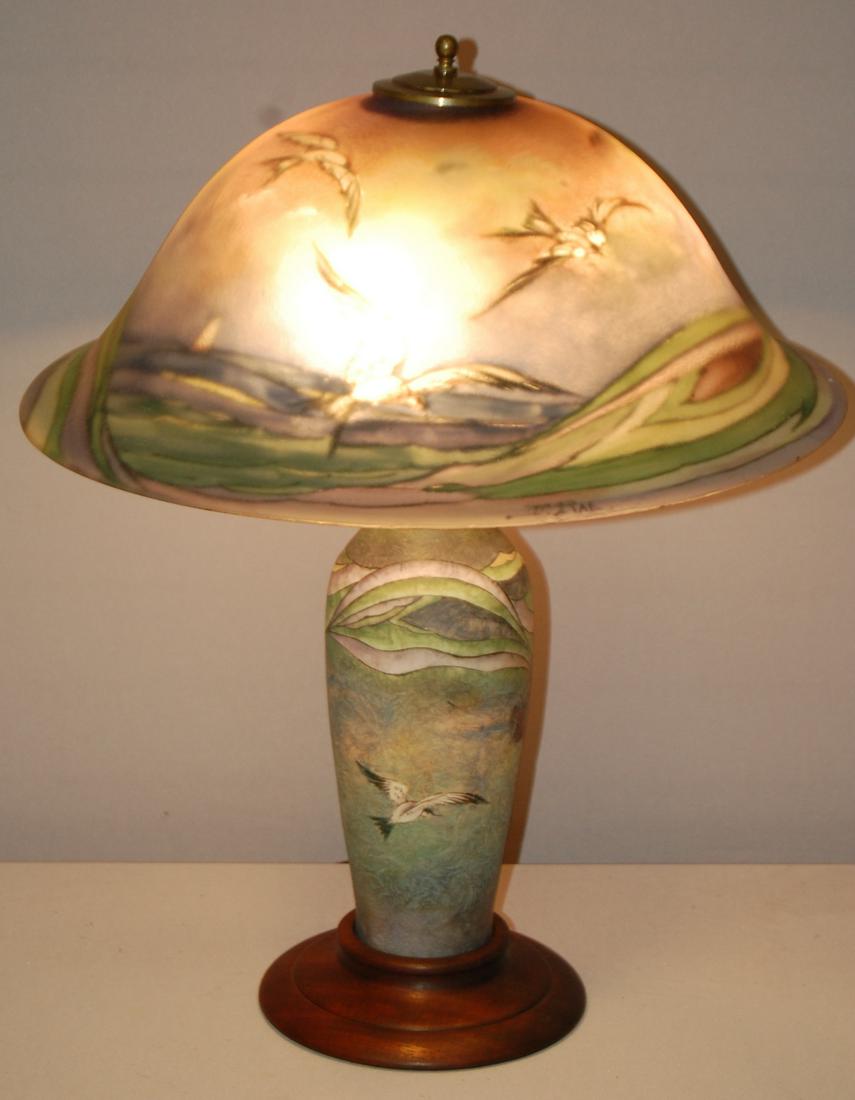 Signed Pairpoint Sea Gull Table Lamp (1 of 11)