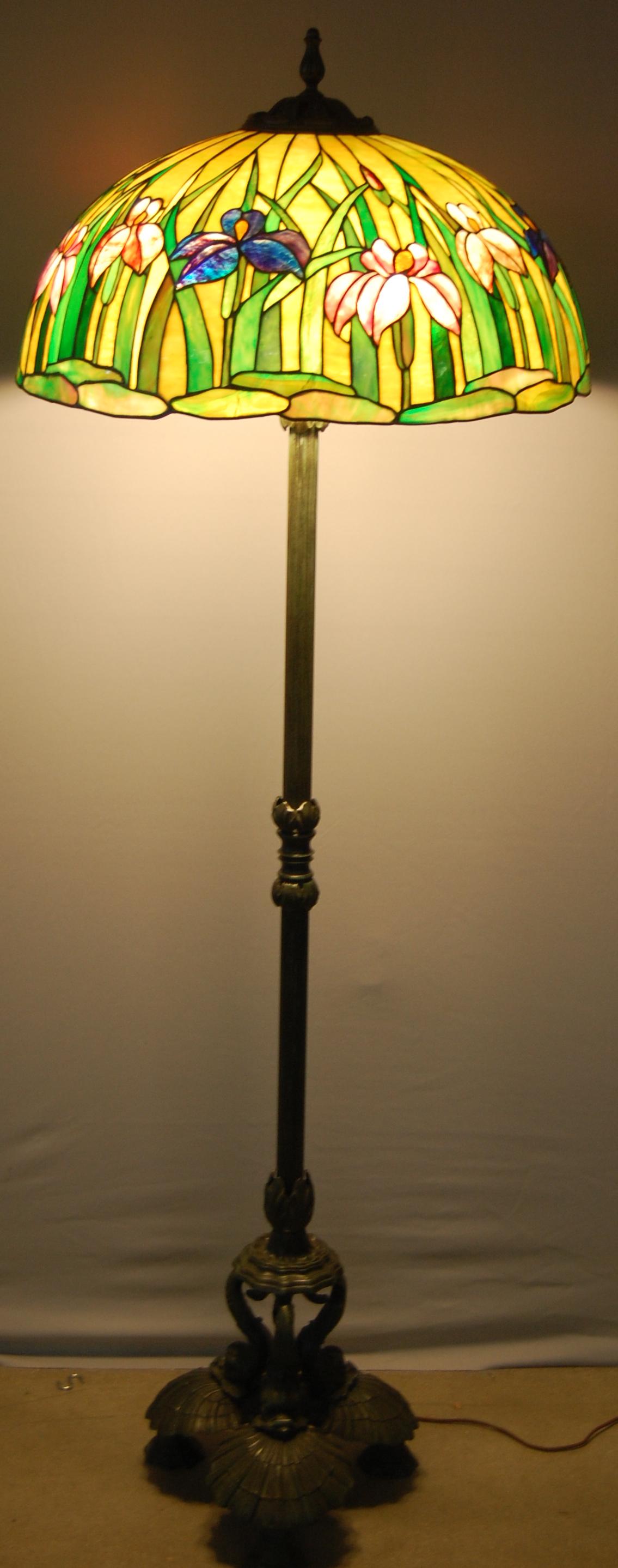 Fabulous Leaded Glass Floor Lamp (1 of 11)
