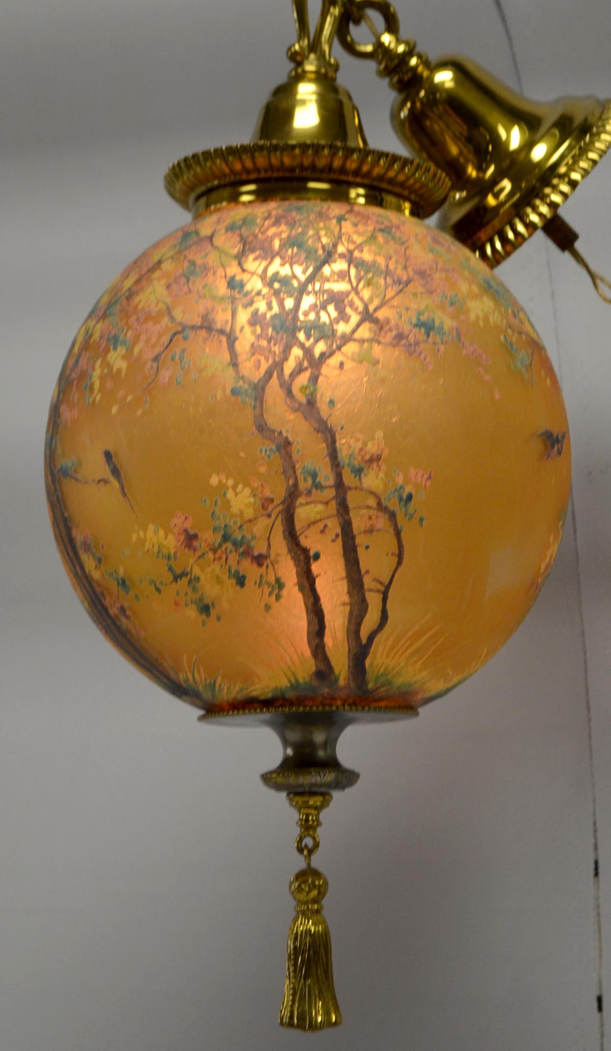 Handel Hanging Globe w/ Birds in Flight (1 of 4)