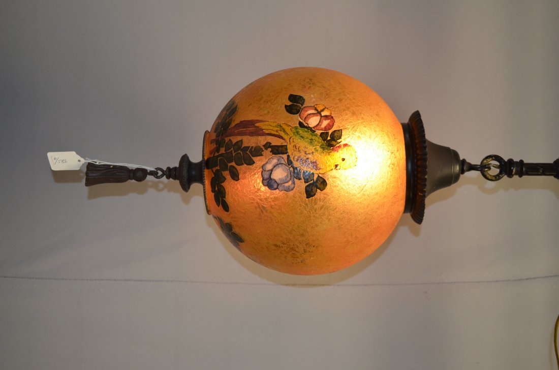 Handel Hanging Globe w/ Bird & Floral DÃ©cor (1 of 6)