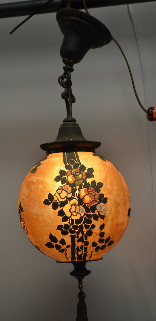Handel Hanging Globe w/ Bird & Floral DÃ©cor (1 of 7)