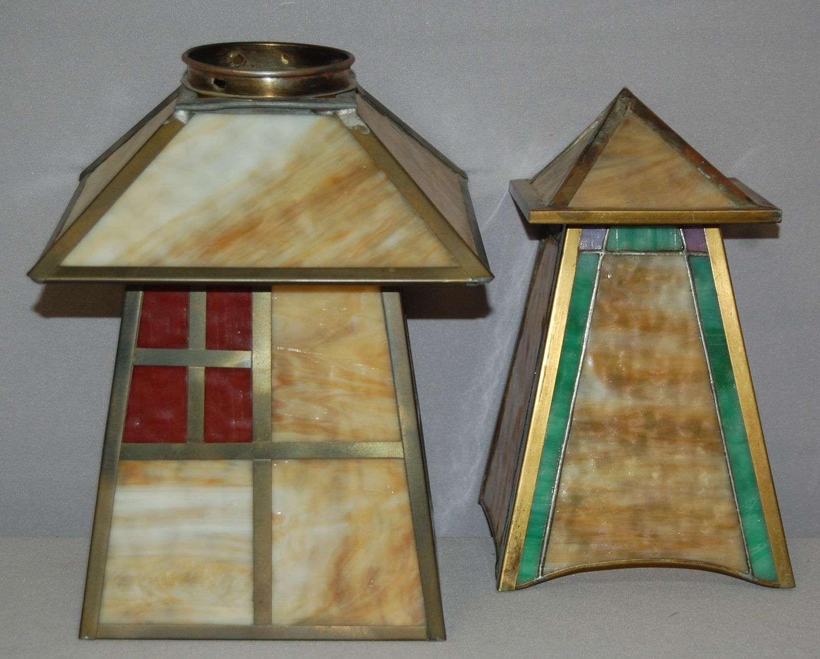 Pair of Arts & Crafts Style Shades (1 of 12)