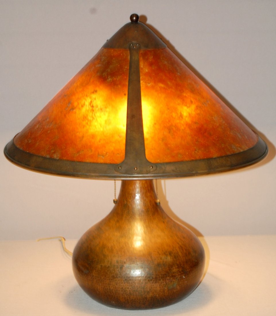 Dirk VanErp or Roycroft style Table Lamp (1 of 6)