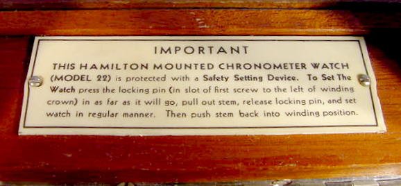 Hamilton Model 22 Ships Chronometer - 4