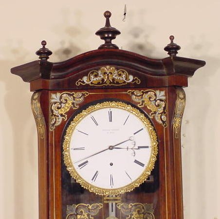 Transitional Inlaid Vienna Regulator - 2