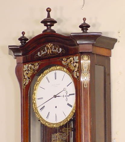 Transitional Inlaid Vienna Regulator - 8