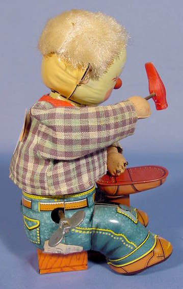 Mechanical Little Shoemaker Wind Up Toy w/ Box - 4
