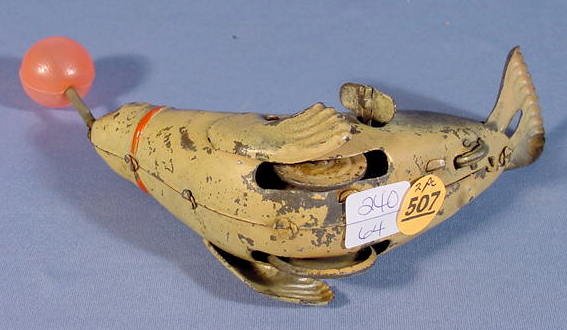 2 Tin Wind Up Toys: Chein Penguin & Japan Seal - 6