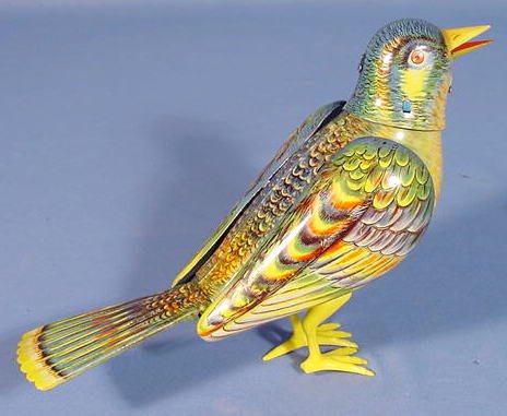 German Tin Key Wind Toy Bird w/Multiple Actions - 2