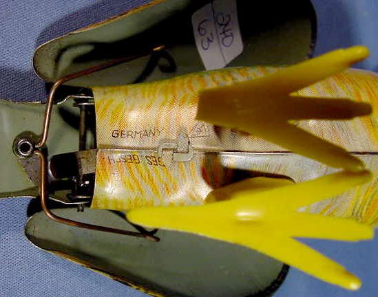 German Tin Key Wind Toy Bird w/Multiple Actions - 3