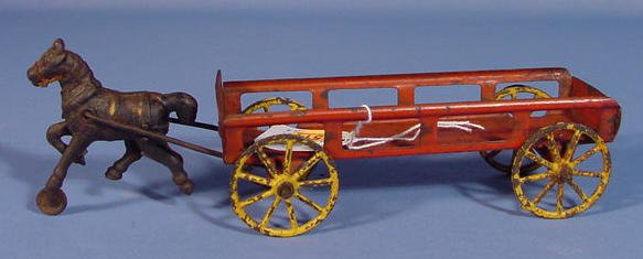 Tin Wagon, Cast Iron Horse Drawn